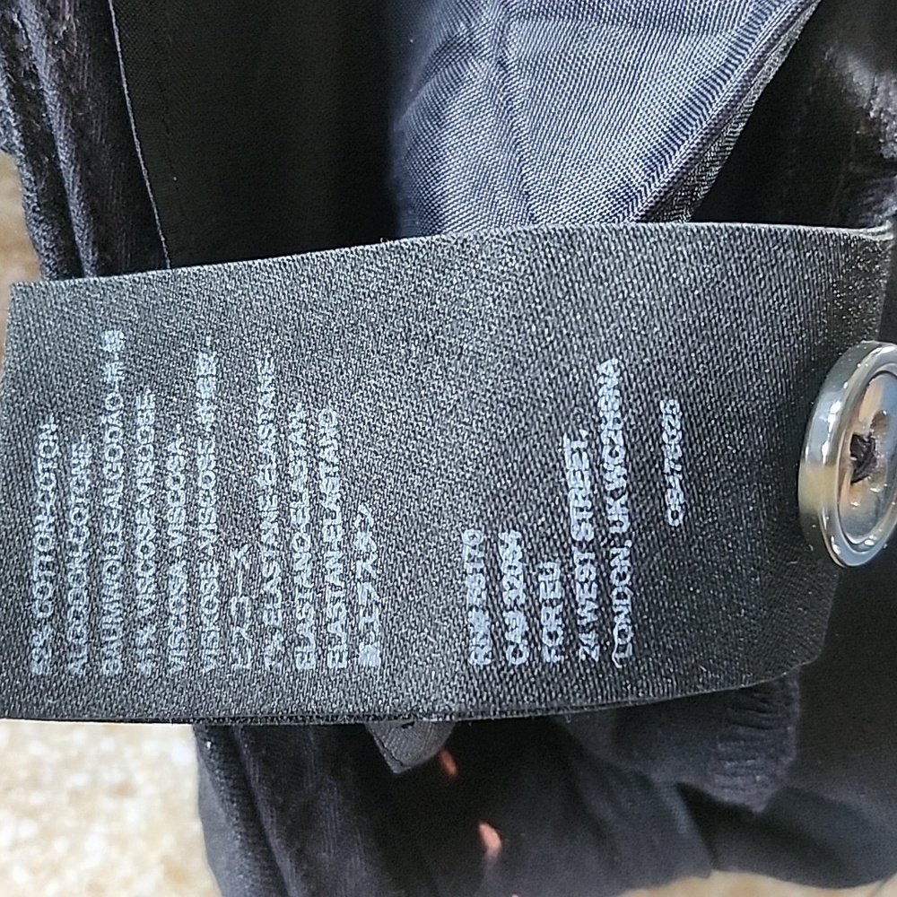 Anthropologie The Essential Slim Black Trousers Size 0 - Picture 8 of 16